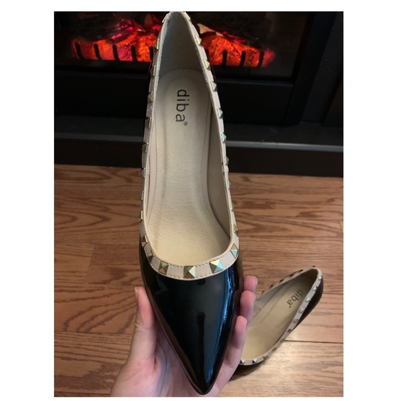 Black short heeled pumps 👠 - Picture 4 of 4